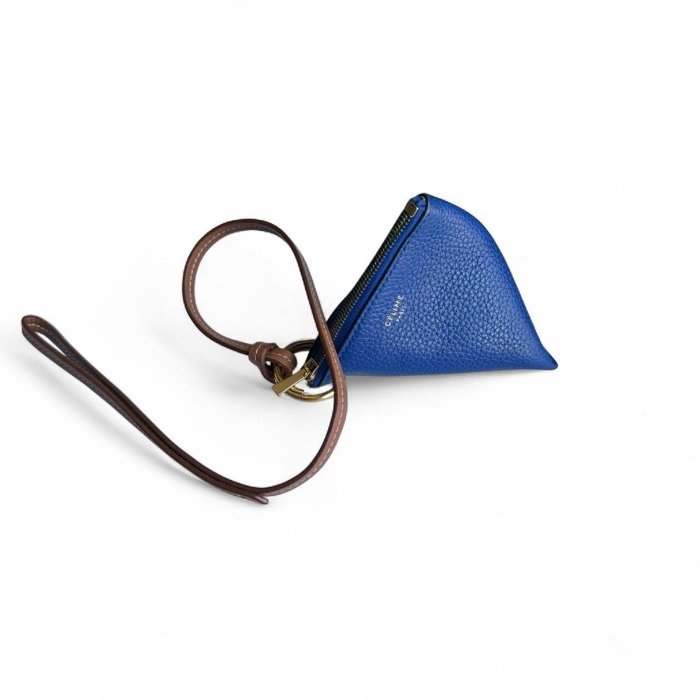 SOLD Céline - Triangle Key Ring Pouch Charm - Phoebe Philo Celine